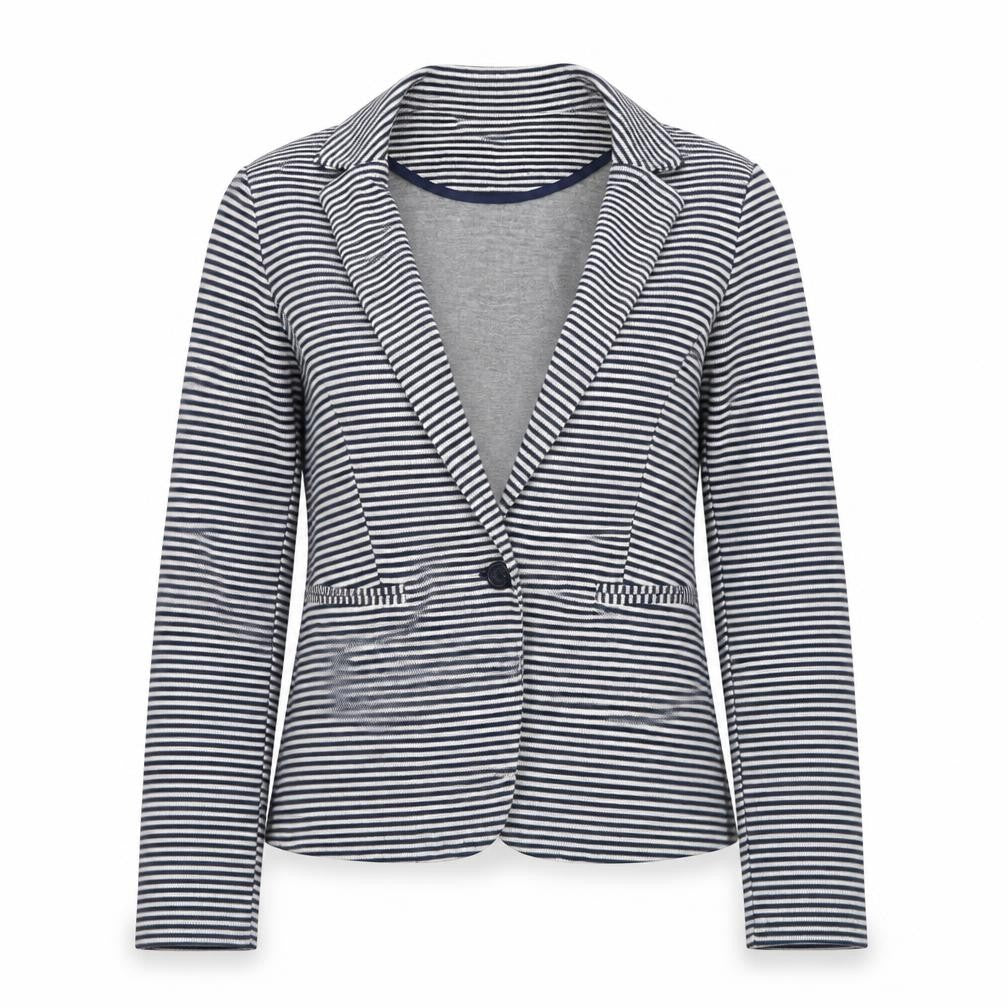 Newlook Womens White Striped  Jacket Blazer Size 10