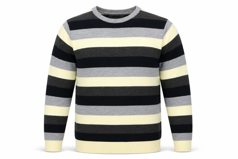 Cedar Wood State Mens Multicoloured Striped Knit Pullover Jumper Size XS
