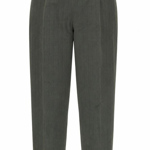 Preworn Womens Grey Striped  Trousers  Size 14 L31 in