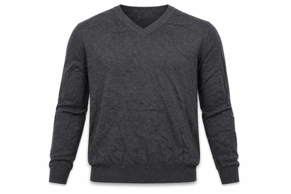 Sears Mens Grey  Knit Pullover Jumper Size L
