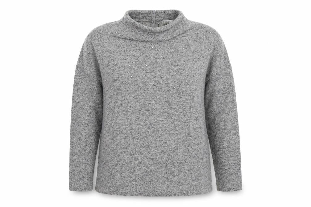 RESERVED Womens Grey  Knit Pullover Jumper Size S