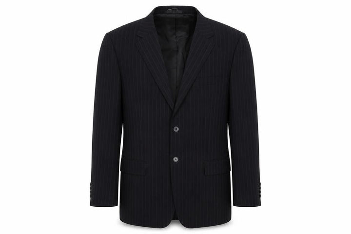 Butler & Webb Mens Blue Striped Jacket Suit Jacket Size 44