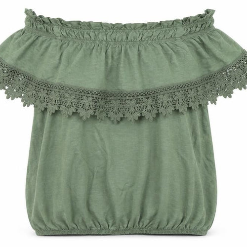 Miss Selfridge Womens Green   Basic T-Shirt Size 8