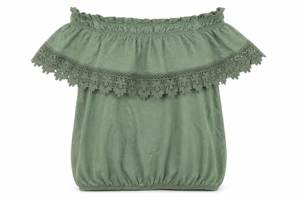 Miss Selfridge Womens Green   Basic T-Shirt Size 8