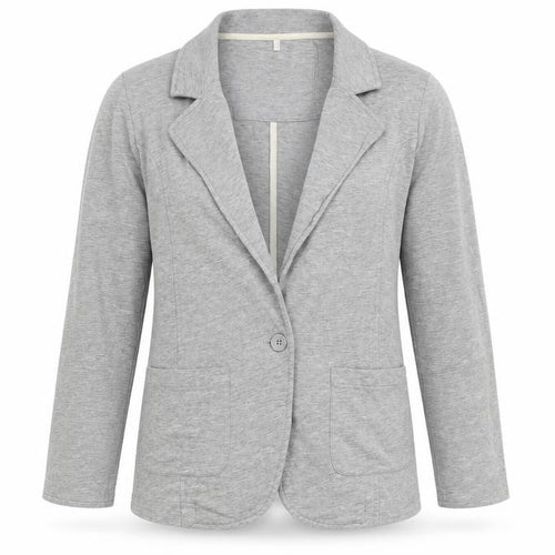Denim & Co. Womens Grey   Jacket Blazer Size 8