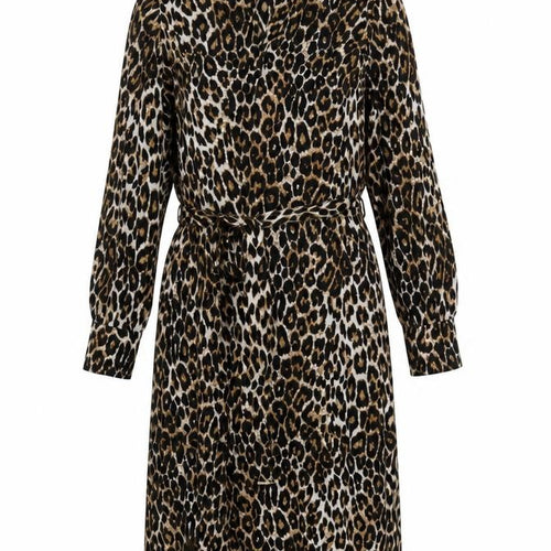 F&F Womens Beige Animal Print  A-Line  Size 8