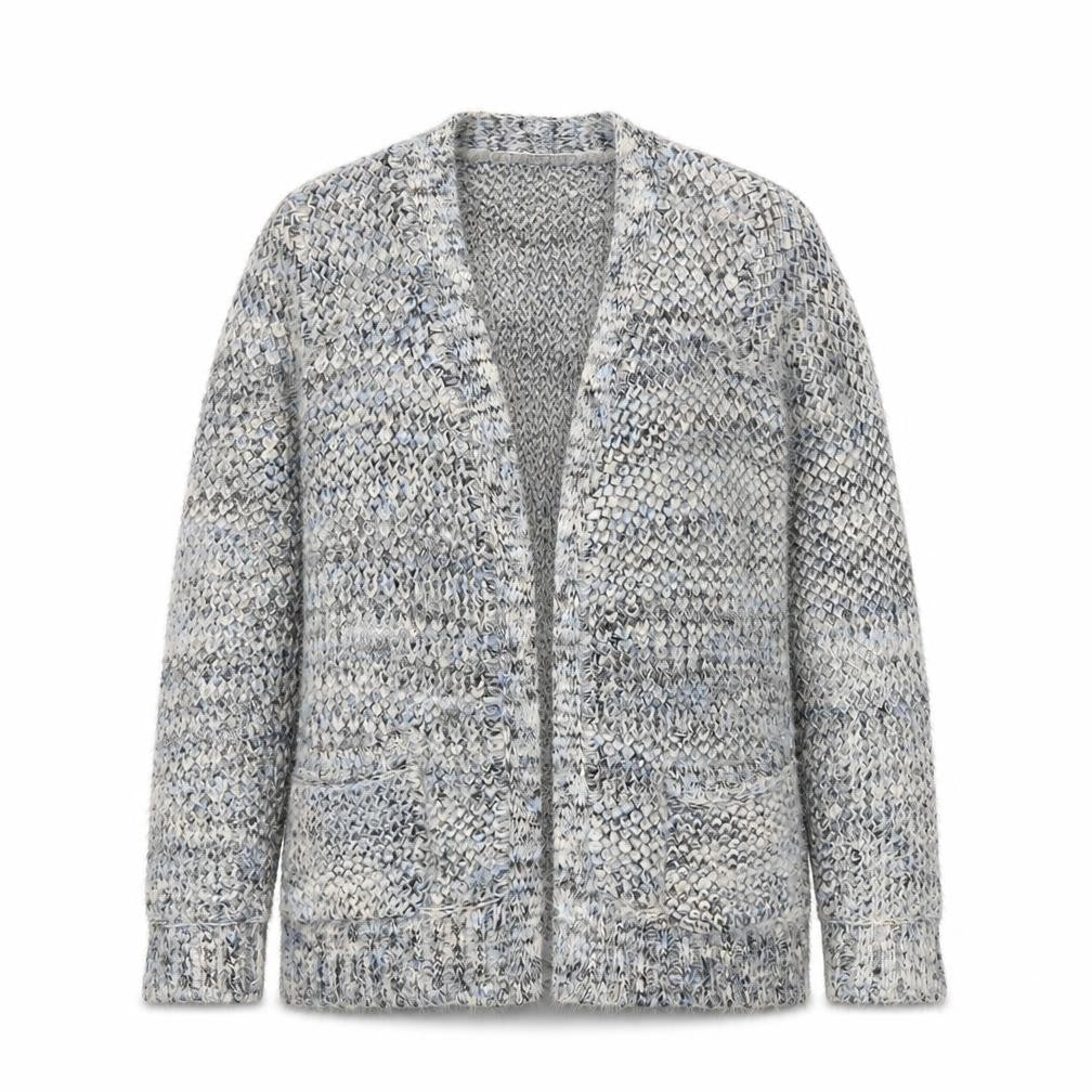 Papaya Womens Grey  Knit Cardigan Jumper Size S