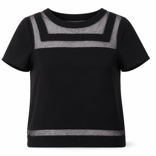 vera&lucy Womens Black   Basic Blouse Size S