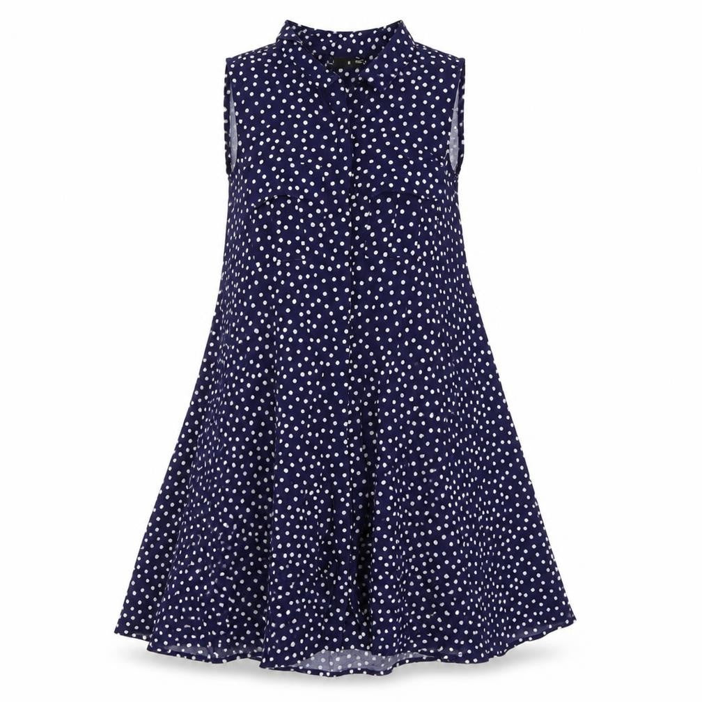 Sportsgirl Womens Blue Polka Dot  Mini  Size 8