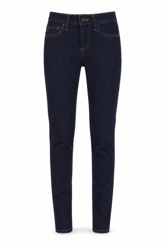 Front view of FC Jeans women’s blue denim skinny jeans, size UK 4, 30-inch leg
