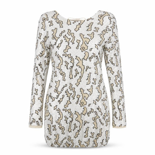 Zara Womens White Animal Print  Mini  Size M