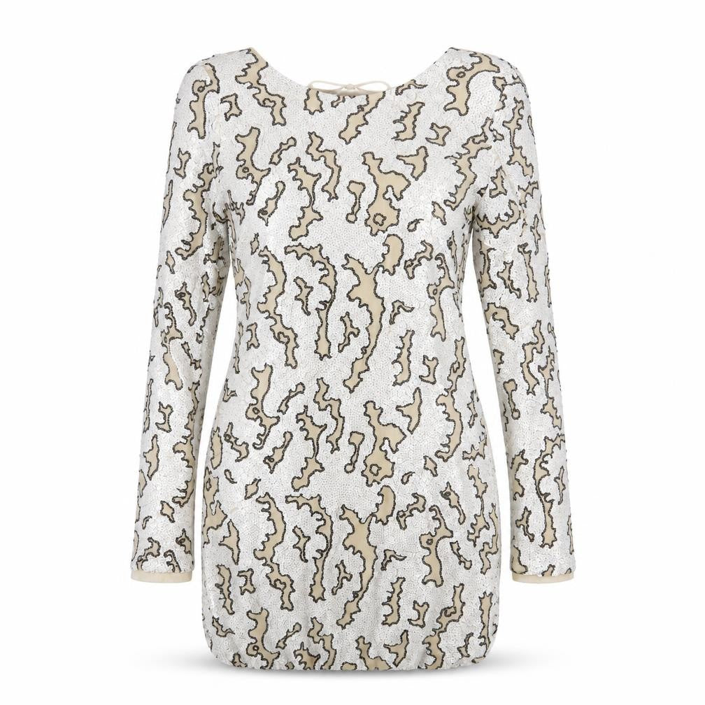 Zara Womens White Animal Print  Mini  Size M