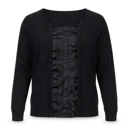 BM Womens Black   Pullover Sweatshirt Size M