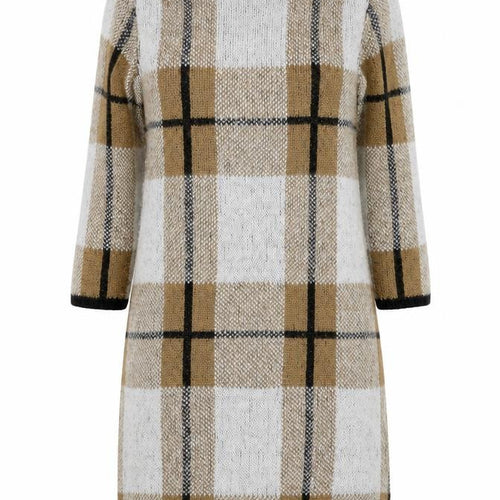 Papaya Womens Brown Plaid  Bodycon  Size S