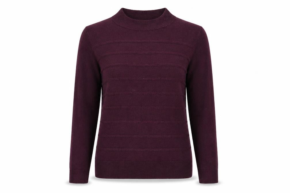 Vida Vi Womens Purple   Henley Jumper Size S
