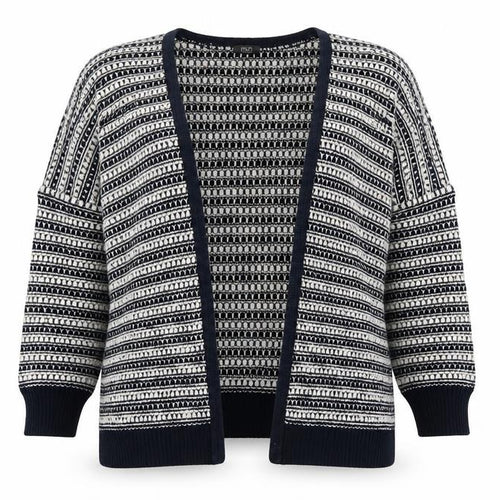 F&F Womens Blue Striped  Cardigan Jumper Size 8