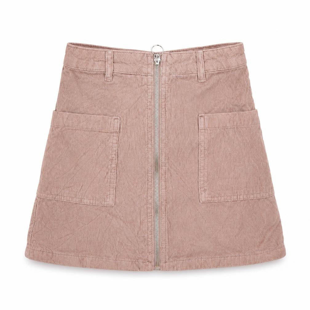 Topshop Womens Pink  Corduroy Mini Skirt Size 6