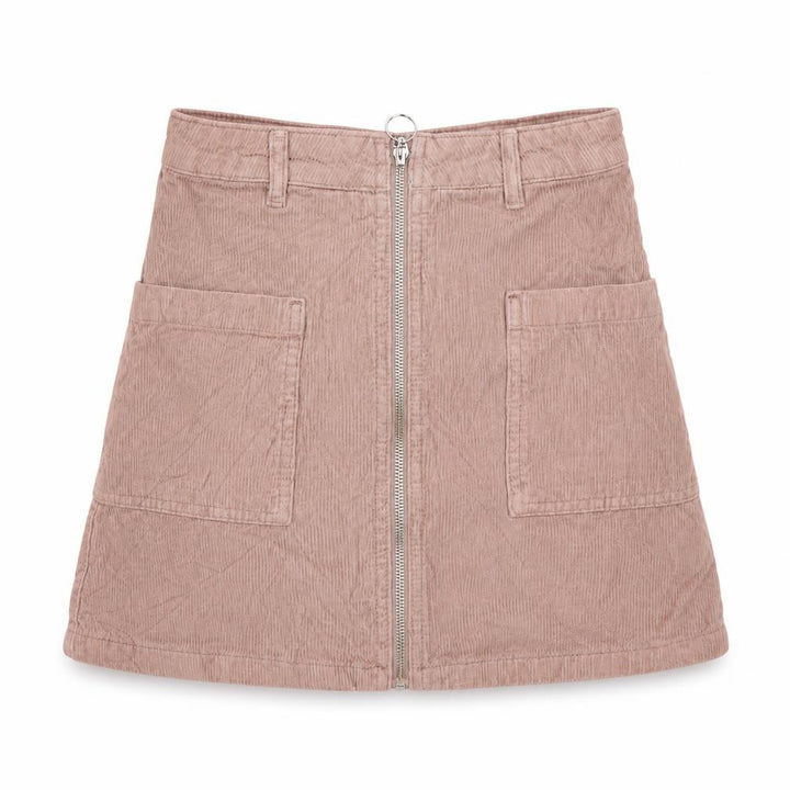Topshop Womens Pink  Corduroy Mini Skirt Size 6