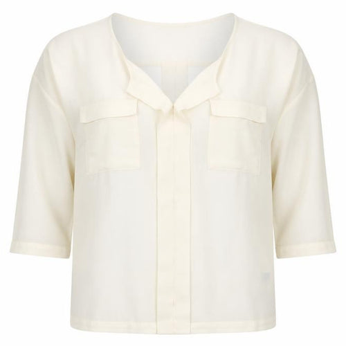 Topshop Womens White   Basic Blouse Size 8