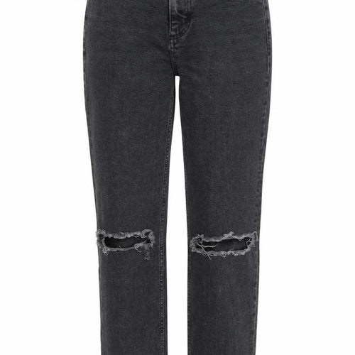 Topshop Womens Grey  Denim Straight Jeans Size 26 in L24 in