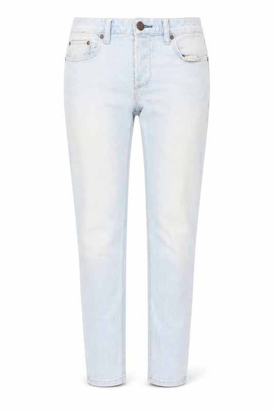 Front view of Next women’s blue denim skinny jeans, size UK 28, in, 31-inch leg