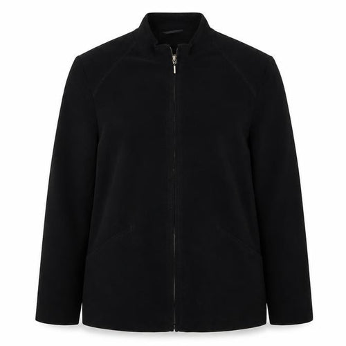 EWM Womens Black  Velour Jacket  Size 12