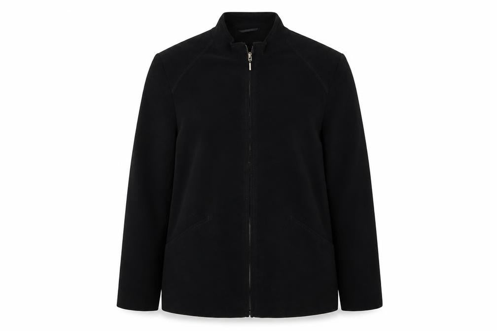 EWM Womens Black  Velour Jacket  Size 12