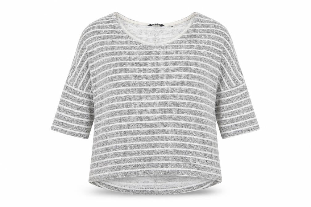 Select Womens Grey Striped Knit Pullover Jumper Size 12