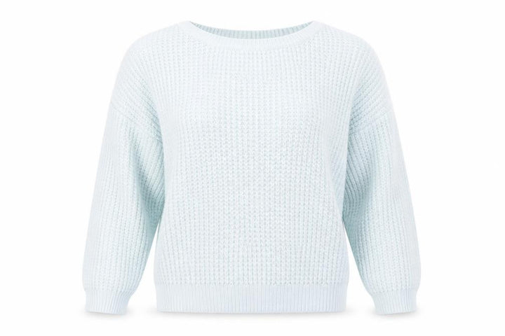 Topshop Womens Blue Knit Pullover Jumper Size 4