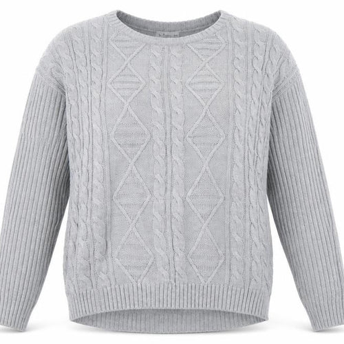 Blue Motion Womens Grey  Knit Pullover Jumper Size L