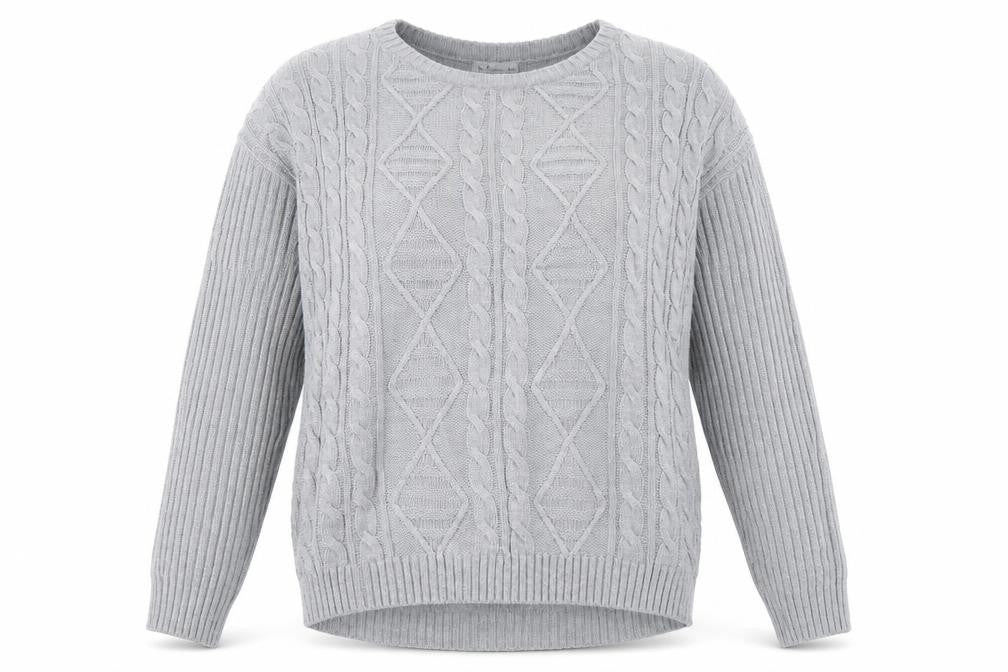 Blue Motion Womens Grey  Knit Pullover Jumper Size L