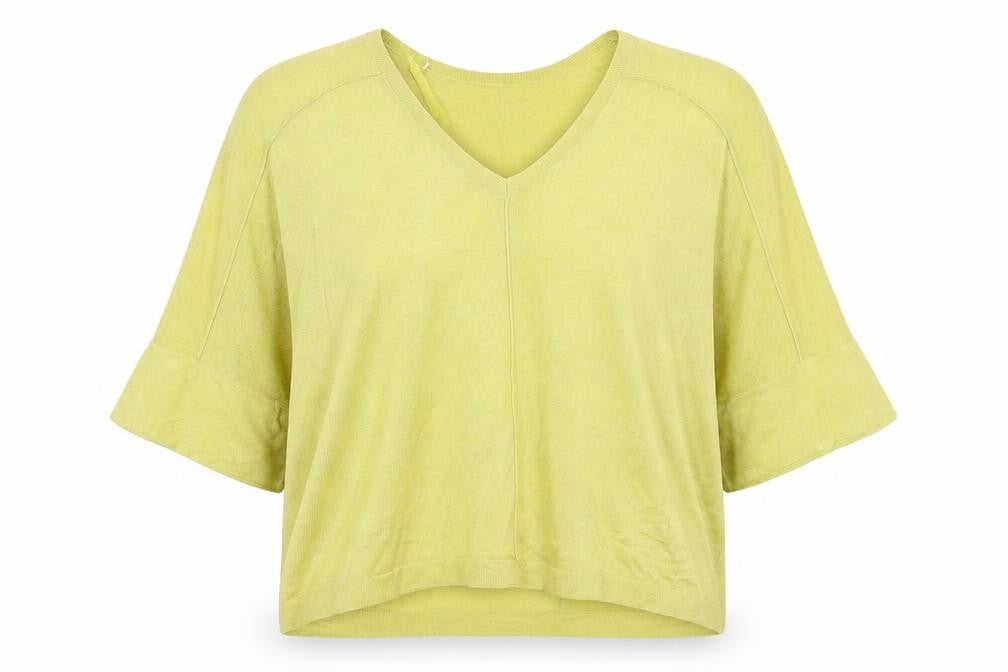 Front view of Next women’s green jumper, size L