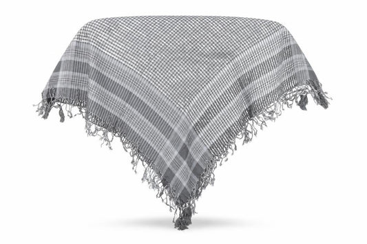 Front view of Preworn women’s grey shawl/wrap