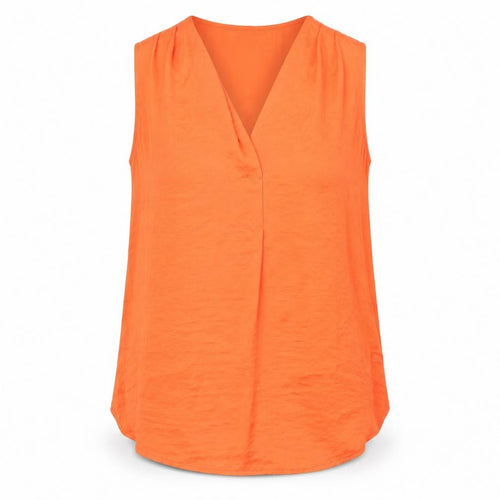 herry Womens Orange   Basic Blouse Size 6