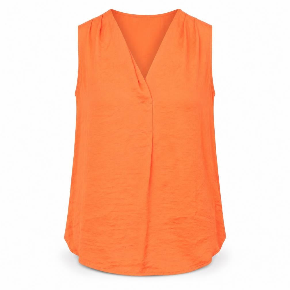 herry Womens Orange   Basic Blouse Size 6