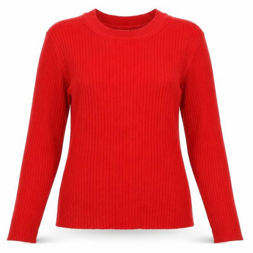 Divided Womens Red  Knit Pullover Jumper Size M