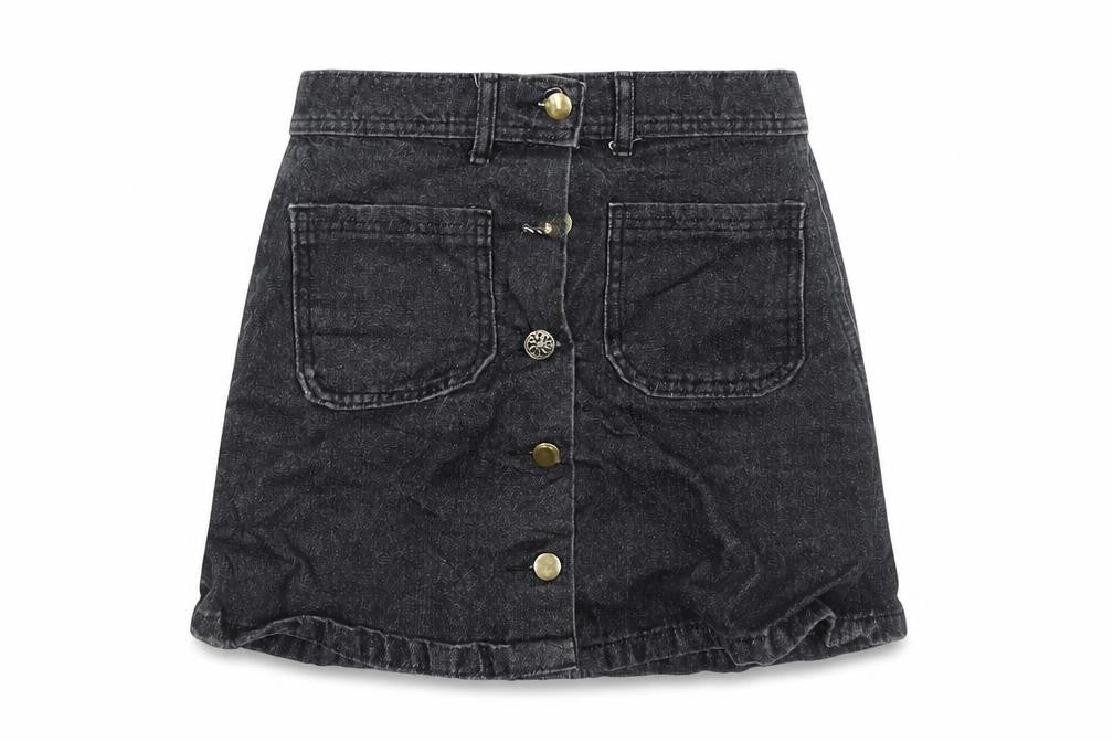 Preworn Womens Black   A-Line Skirt Size 8