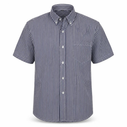 lanzans Mens Blue Striped   Button-Up Size 40