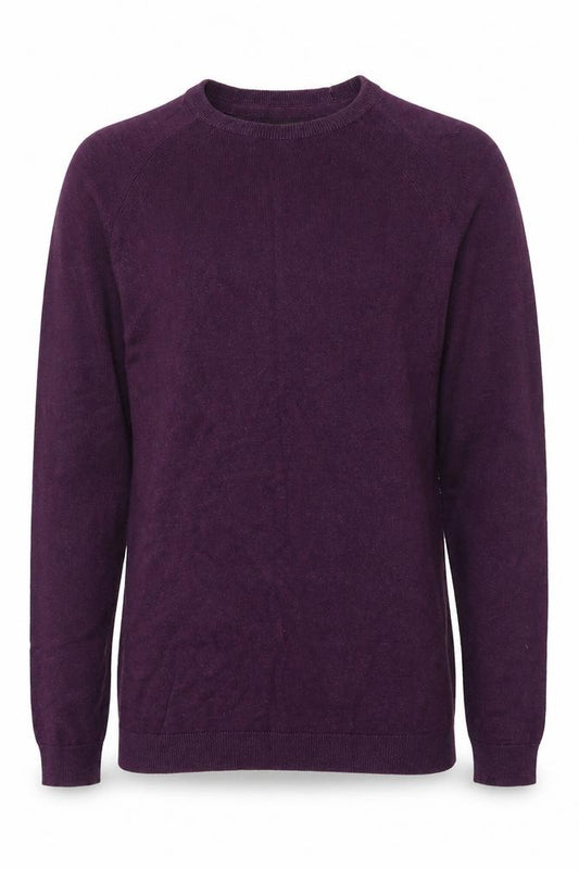 Front view of Burton men’s purple jumper, size S