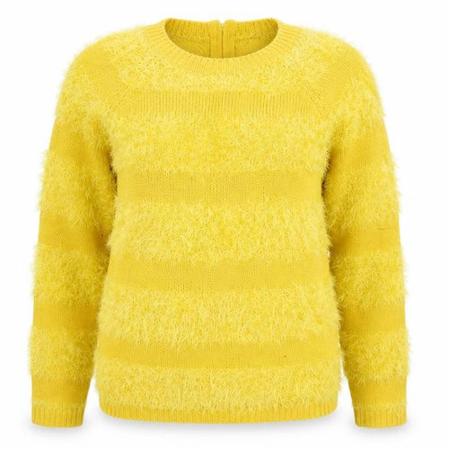 Be beau Womens Yellow   Pullover Jumper Size 12