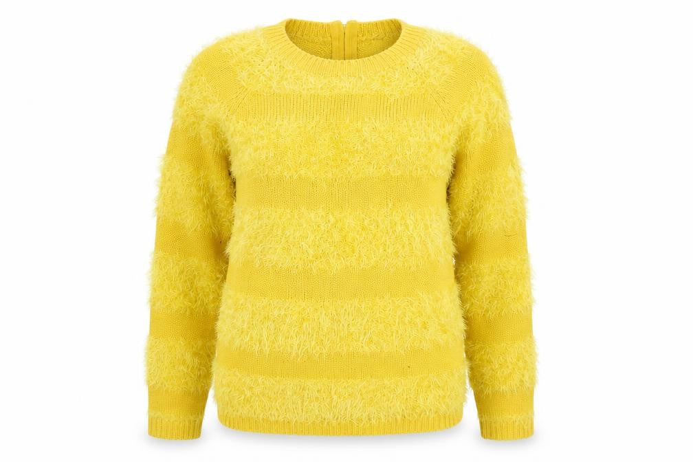 Be beau Womens Yellow   Pullover Jumper Size 12