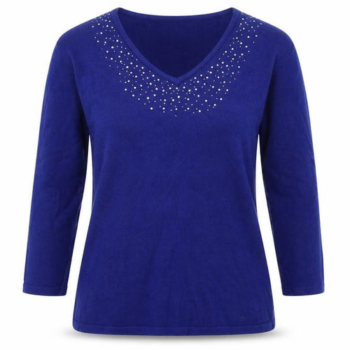 BM Womens Blue   Pullover Jumper Size S
