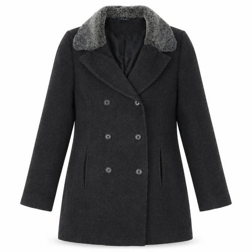 NuAge Womens Grey   Overcoat Coat Size 14