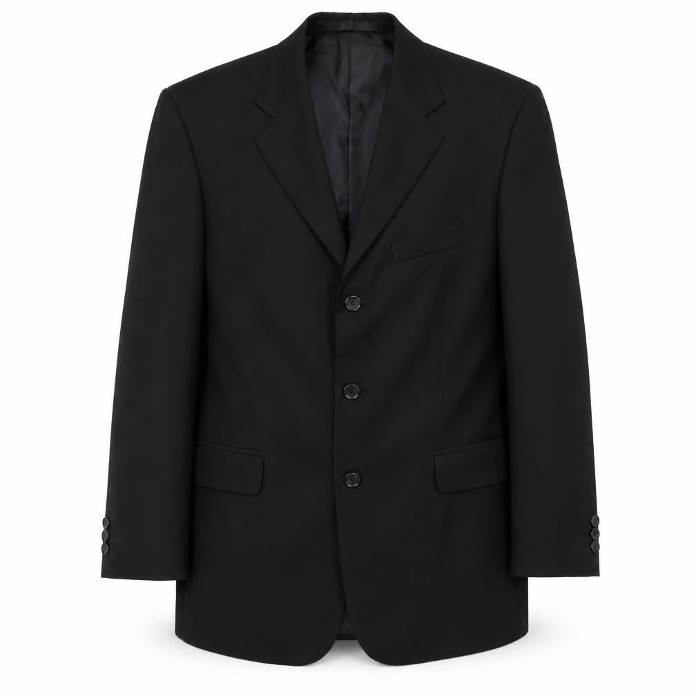 zantos Mens Black   Jacket Suit Jacket Size 38