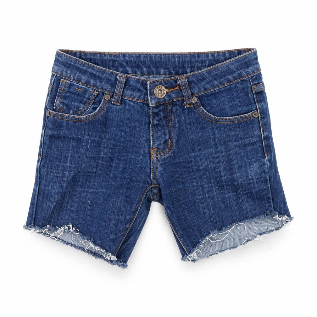 Miss Anna Womens Blue   Cut-Off Shorts Size 8