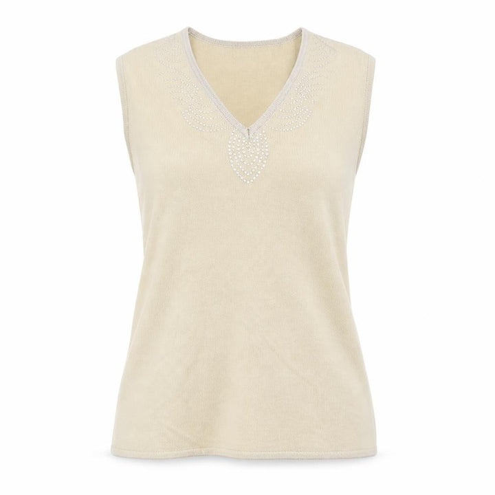 George Womens Beige Vest Jumper Size 12