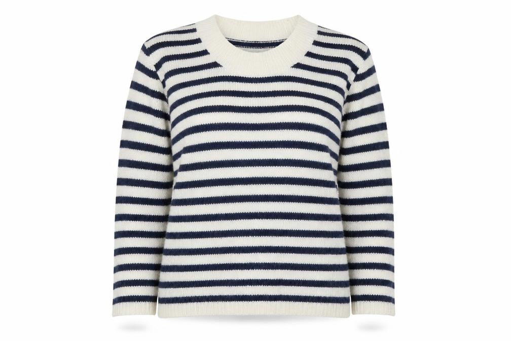 Dorothy Perkins Womens Blue Striped  Pullover Jumper Size 10