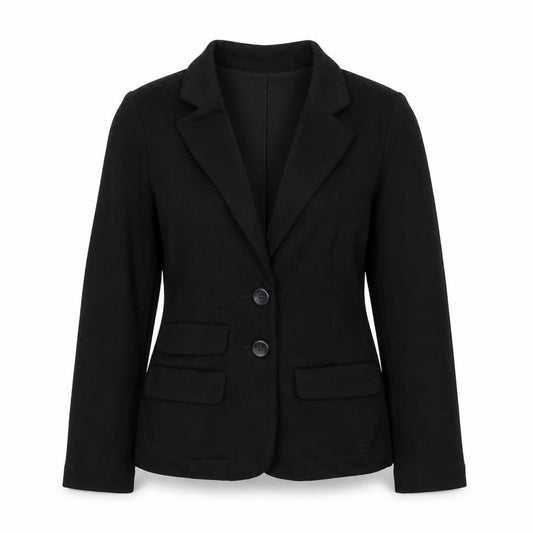 Front view of Tu women’s black jacket blazer, size UK 12