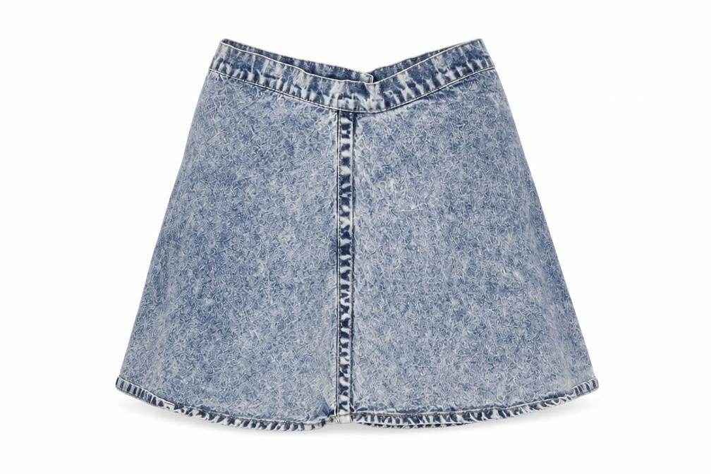 Rock & Revolution Womens Blue  Denim A-Line Skirt Size 8