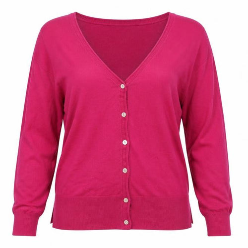 C&A Womens Pink  Knit Cardigan Jumper Size S